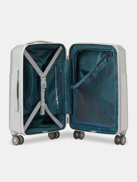 Hedgren Stripe HLNO01XS Valiză De Călătorie De Cabină Tough Argintie Cu 4 Roți Înălțime 55 Cm