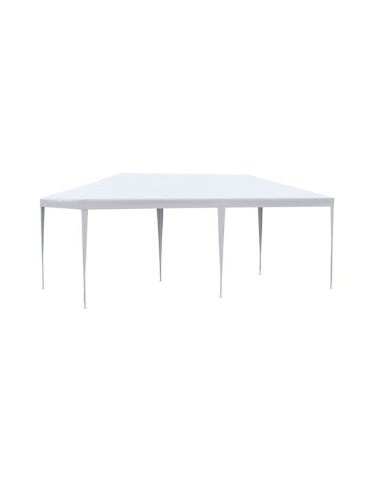 Outsunny Chioșc pliabil Grădină Alb x2.95m