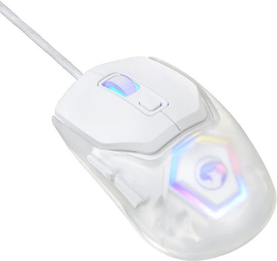 Marvo Fit Lite RGB Gaming Mouse 12000 DPI White