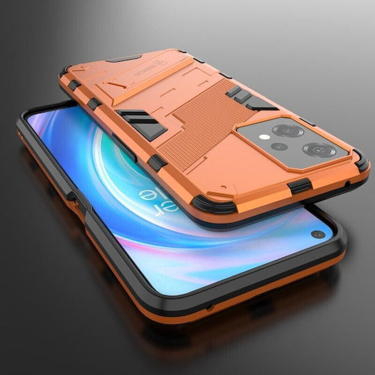 Punk Armor Back Cover Plastic Portocaliu (OnePlus Nord CE 2 Lite 5G )