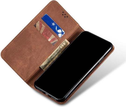 Denim Wallet Υφασμάτινο Καφέ (OnePlus Nord CE 2 Lite)