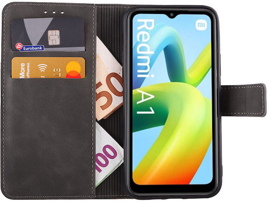 Lime Essential Magnet Книга Изкуствена кожа Сив (Redmi A1 / A2)