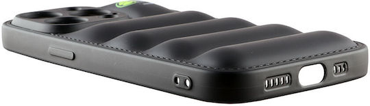 Lime Bumpy Puffer Back Cover Σιλικόνης με Λουράκι Μαύρο (iPhone 11 Pro)