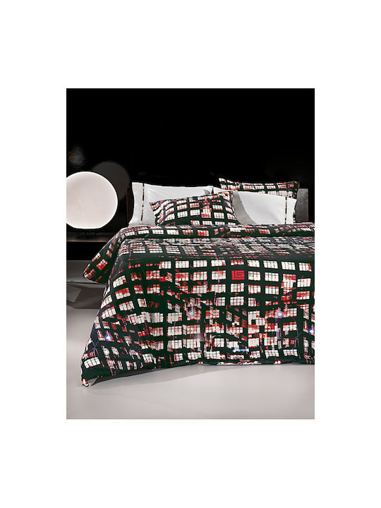 Guy Laroche Duvet Cover Cotton Queen 240x260 Estate Black / Red