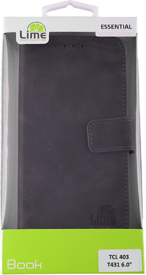 Lime Essential Magnet Book Δερματίνης Γκρι (Tcl 403, T431)