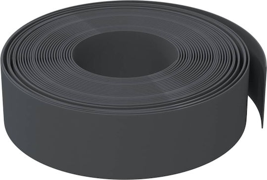 vidaXL Plastic Garden Border in Gray Color 15cm x 10.0m