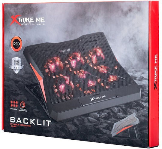 Xtrike Me Cooling Pad for Laptop up to 17" with 6 Fan and Lighting ()