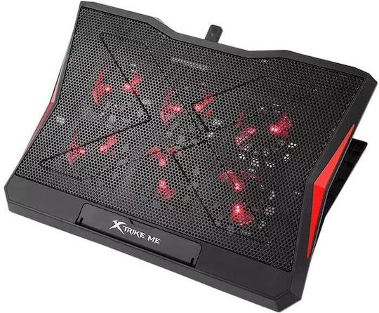 Xtrike Me Cooling Pad for Laptop up to 17" with 6 Fan and Lighting ()