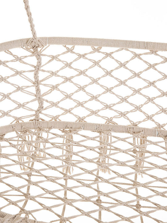 Corsica Hängende Garten & Veranda Schaukel 2 Sitze Stoff Weiß Belastbarkeit bis 150kg L130xB67xH110cm