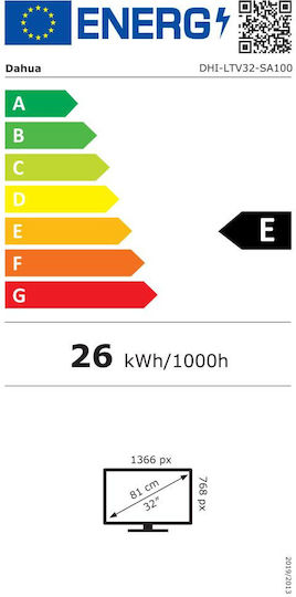 Dahua Smart Τηλεόραση 32" HD Ready LED LTV32-SA100 (2023)