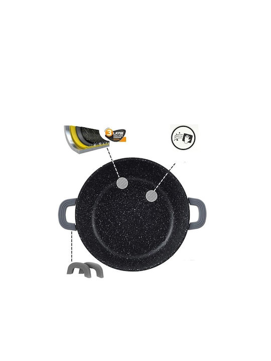 Cheffinger Tiefer Topf aus Aluminium 32cm