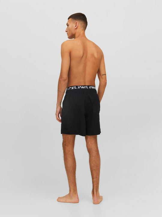 Jack & Jones Herren Badehose Schwarz Monochrom