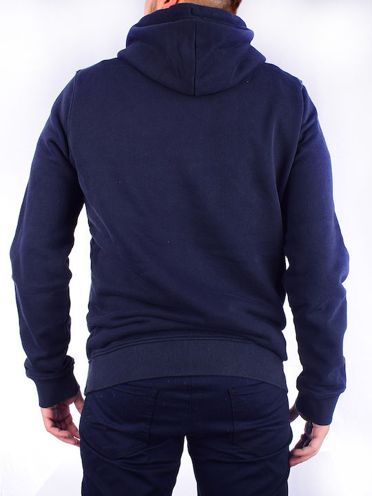 Scotch & Soda Men's Sweatshirt with Hood and Pockets Blue