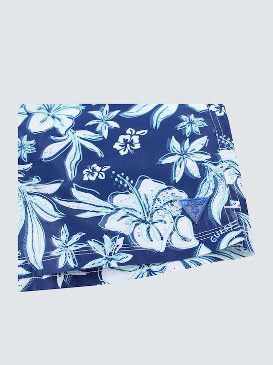 Men's Swimwear Shorts Blue with Patterns