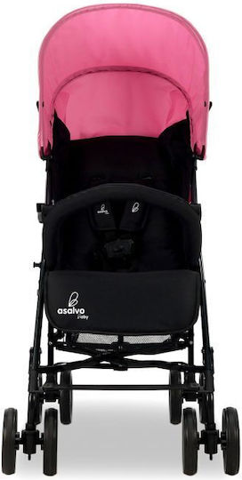Asalvo Trotter Plus Umbrella Stroller Suitable for Newborn Black Pink 7.3kg