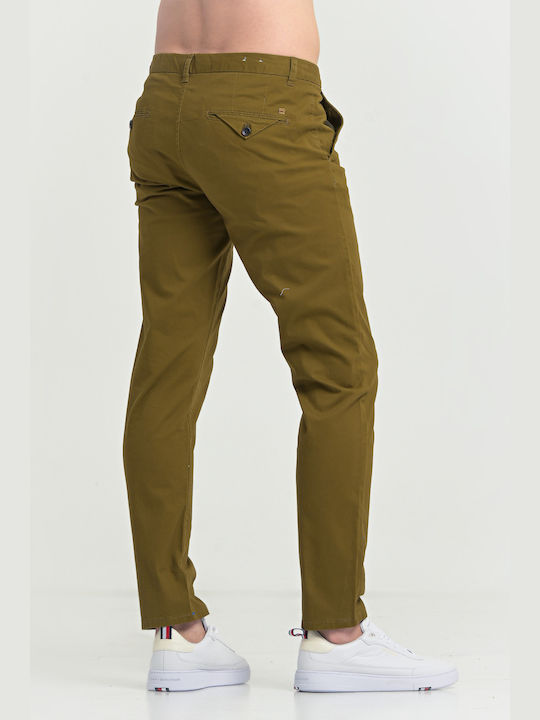 Scotch & Soda Pantaloni pentru bărbați Chino cu Croială Slim Kaki