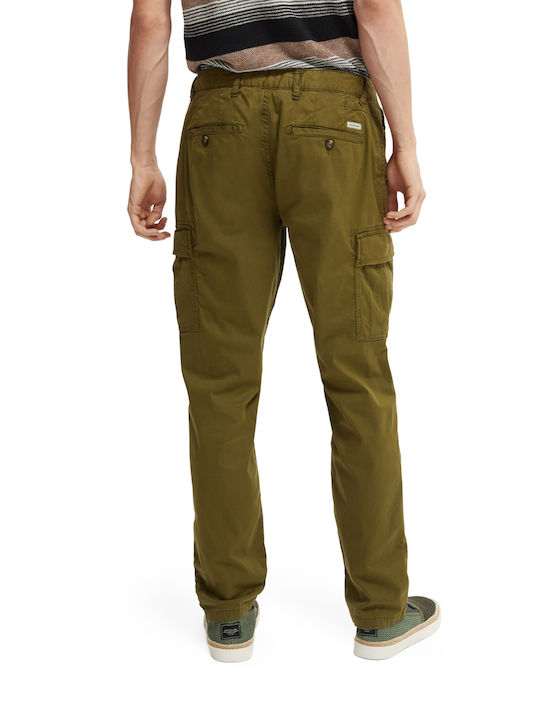 Scotch & Soda Men's Trousers Cargo in Regular Fit Khaki