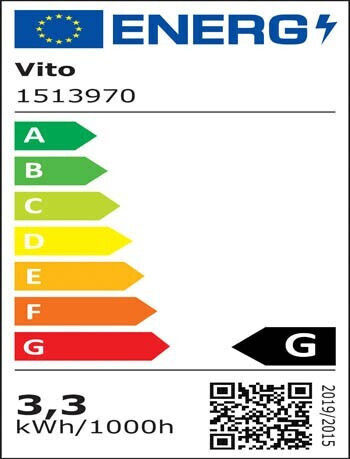 Vito LED-Lampe 3.3W für Fassung E14 und Form C37 Kühles Weiß 264lm