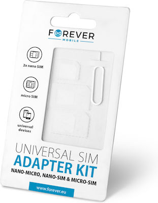 Forever Nano SIM Adapter In White Colour