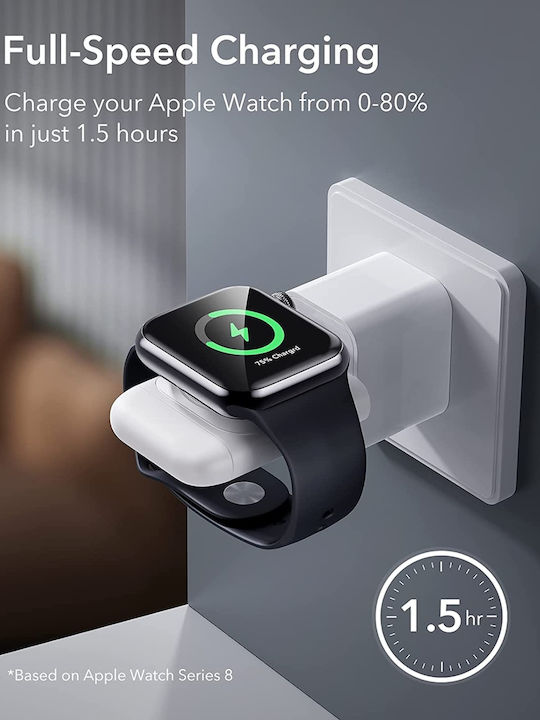 ESR Portable Wireless Charger Wearable Charger Apple Watch Whiteς