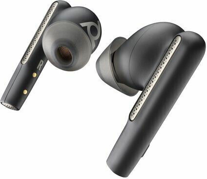 Plantronics 60 UC (USB-A / Teams) In-ear Bluetooth Handsfree Căști cu Carcasă de Încărcare Carbon Black