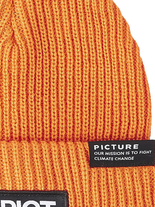 Picture Organic Clothing Beanie Unisex Beanie mit Rippstrick in Orange Farbe