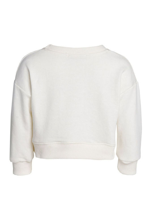 SugarFree Kids Cropped Sweatshirt White