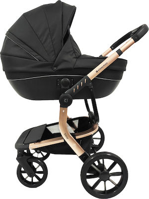 Kikka Boo Irene 3 in 1 Verstellbar 3 in 1 Baby Kinderwagen Geeignet für Neugeborene Black 10.7kg