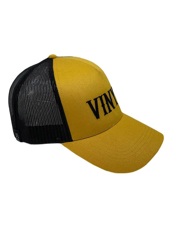 Vinyl Art Clothing Men's Trucker Cap Yellow