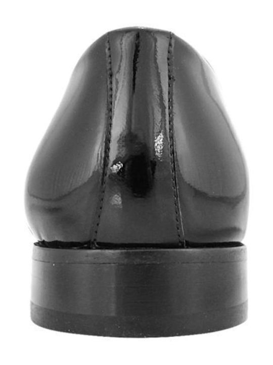 Herrenschuhe aus Lackleder Schwarz