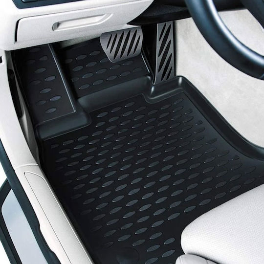 Novline Set of Front and Rear Mats 4pcs Tray Type for BMW Series 7 F01 4D 2007-2015 Black