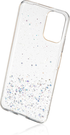 Naxius Glitter Back Cover Silicone Transparent (Redmi Note 10 / 10s / Poco M5s)