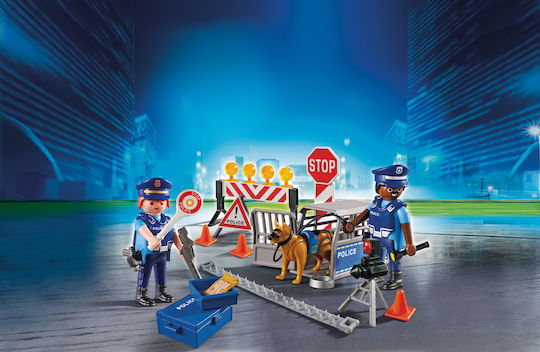 Playmobil City Action Baricadă Polițienească pentru 4-10 ani