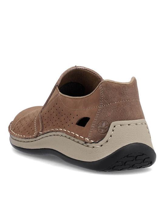 Leder Herren Slip-Ons Braun