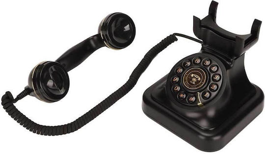 Retro Old Type Desktop Phone Corded Office Phone Black 2659100000