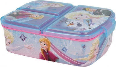 Stor Frozen Kids Lunch Plastic Box Turquoise