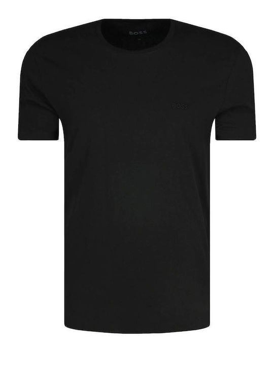 Men's Undershirts Short-sleeved in Black Color 2Pack