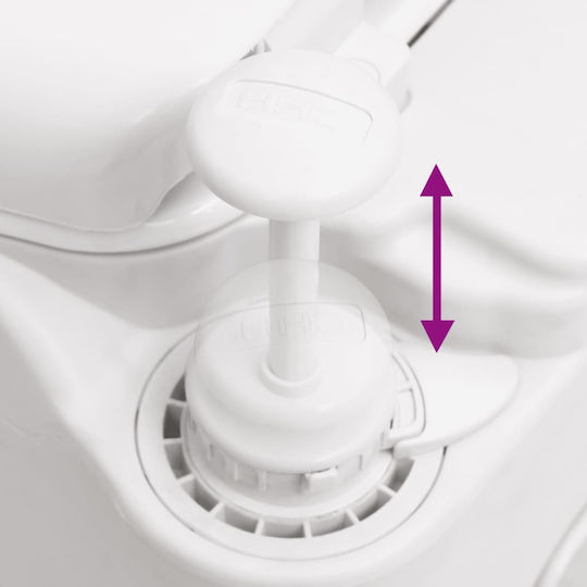 vidaXL Chemical Toilet Integrated from HDPE & PP 24lt