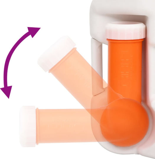 vidaXL Chemical Toilet Integrated from HDPE & Enamel 24lt