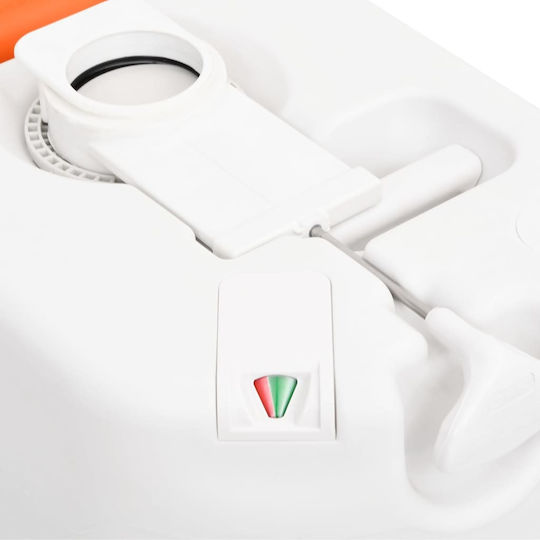 vidaXL Chemical Toilet Integrated from HDPE & Enamel 24lt