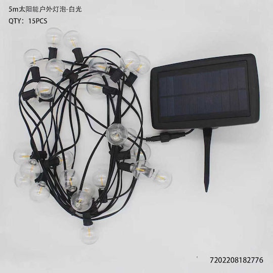 Hanging Solar Light Garland 300lm with Cold White Light