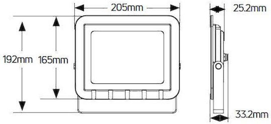 Geyer Rezistent la apă Proiector LED 50W Alb Natural 4000K IP65