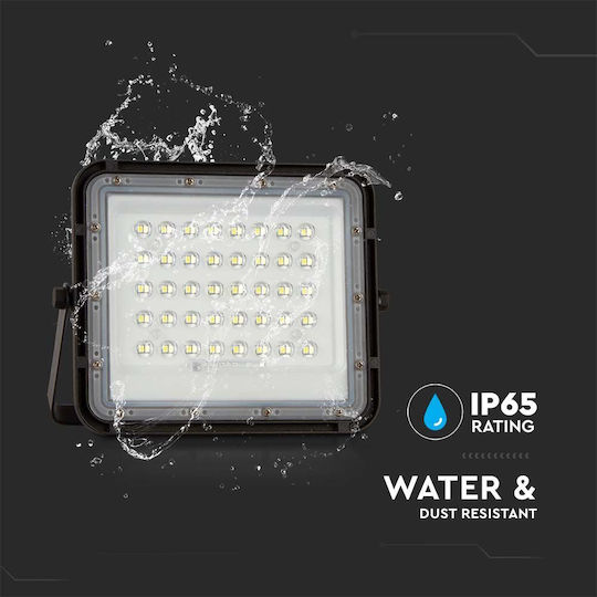 V-TAC Waterproof Solar LED Floodlight 6W Natural White 4000K IP65