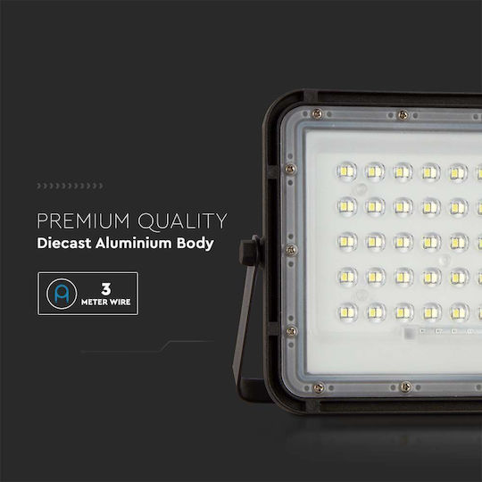 V-TAC Waterproof Solar LED Floodlight 6W Natural White 4000K IP65