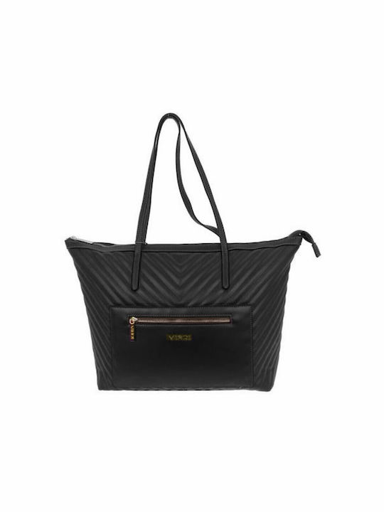 Verde Women's Shopper Shoulder Bag Black