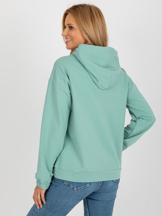 Relevance Women's Hooded Sweatshirt Light Green