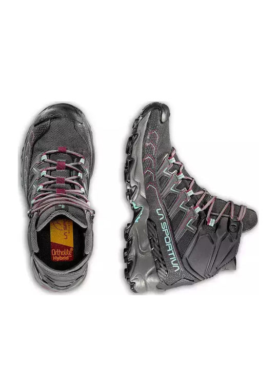 La Sportiva Ultra Raptor II Mid Wide GTX Women's Hiking Waterproof Boots With Gore-Tex Membrane Carbon Iceberg