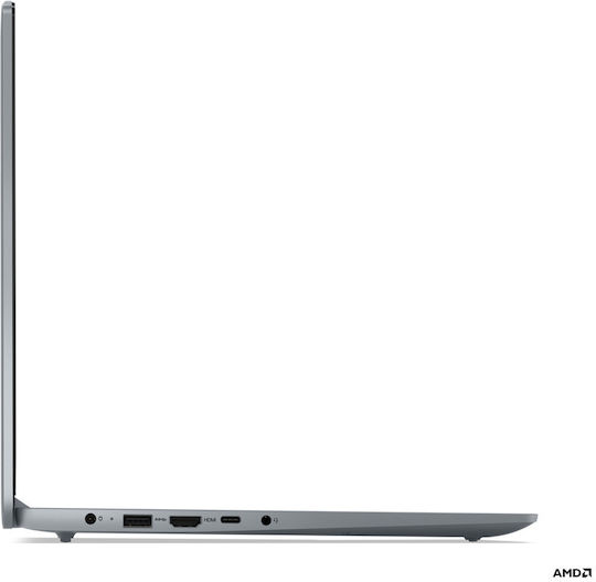 Lenovo IdeaPad Slim 3 15ABR8 15.6" IPS (Ryzen 5-7530U/8GB/512GB SSD/W11 S) Арктическо сиво (GR Клавиатура)