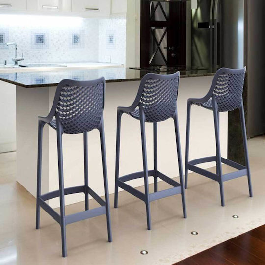 Outdoor Stool Air Bar 65 Red 4 Pieces 44x51x95cm