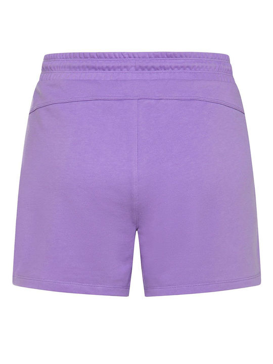DKNY Women's High-waisted Sporty Shorts Purple